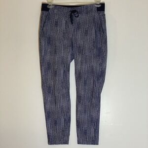 Athleta Pants Womens 6 Blue Athletic Wind Breaker Casual Pockets Drawstring Walk